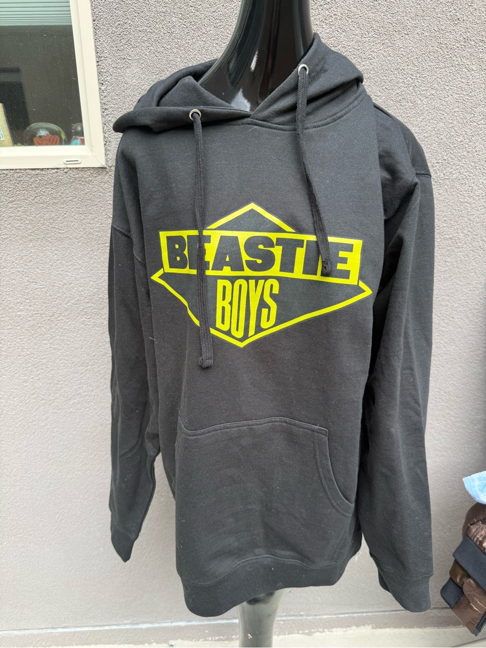 Beastie Boys Diamond Logo Hoodie Black Graphic Pullover Sweatshirt XL NWOT